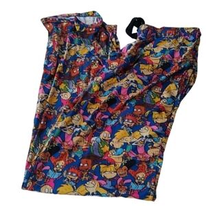Nickelodeon Classic Shows Rugrats, Hey Arnold, Ren + Stimpy Lounge Pants, Medium